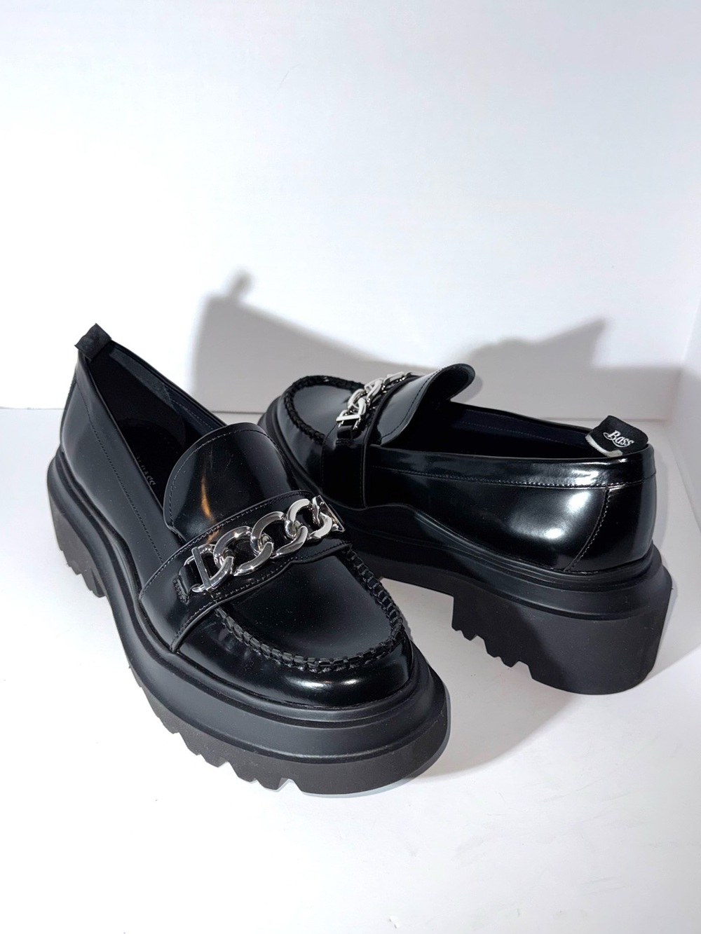 G.H. Bass Platform Chain Loafers